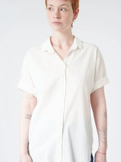 Fashion - Channing Shirt in Kiss Kiss (Light Yellow) Women Tops & Blouses | Button-Ups