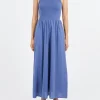 Discount - Flynn Dress in Marine Blue Women Dresses