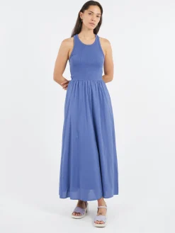 Discount - Flynn Dress in Marine Blue Women Dresses