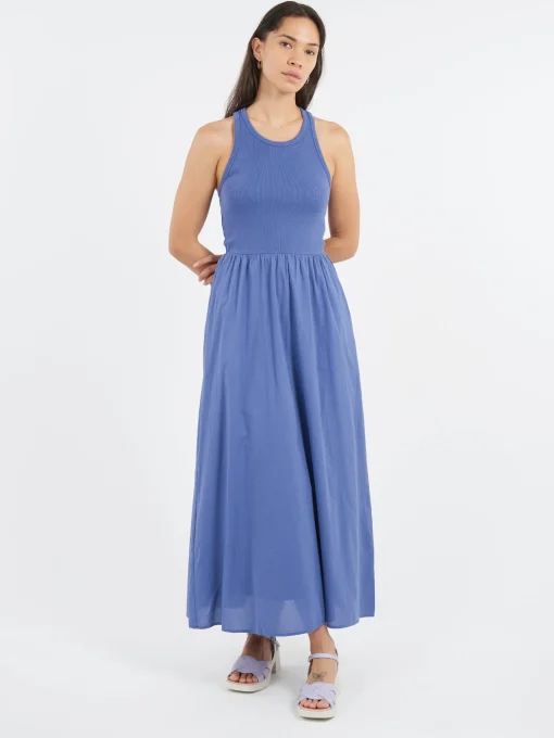 Discount - Flynn Dress in Marine Blue Women Dresses