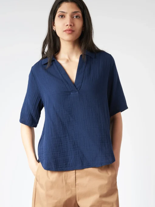 Hot - Ryder Top in North Star (Navy) Women Tops & Blouses | Overalls & Jumpsuits