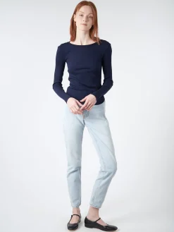 Hot - Tiegs Tee in New Navy Women Tops & Blouses | T-Shirts