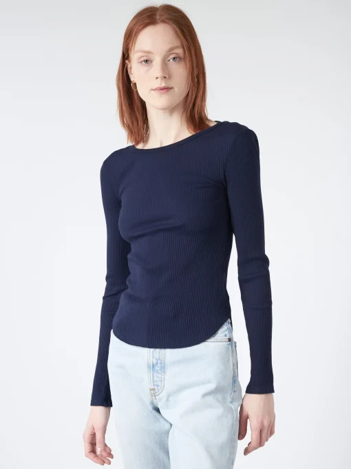 Hot - Tiegs Tee in New Navy Women Tops & Blouses | T-Shirts
