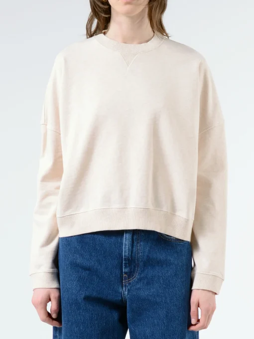 Best YMC - Earth Almost Grown Sweatshirt in Ecru Marl Women Tops & Blouses | Sweatshirts