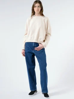 Best YMC - Earth Almost Grown Sweatshirt in Ecru Marl Women Tops & Blouses | Sweatshirts
