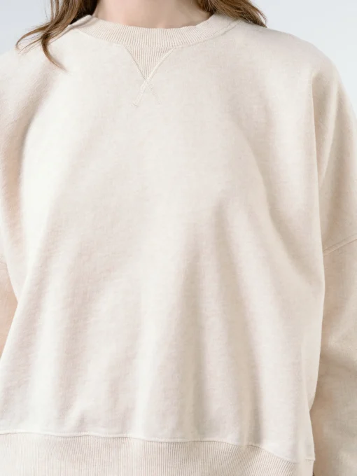 Best YMC - Earth Almost Grown Sweatshirt in Ecru Marl Women Tops & Blouses | Sweatshirts
