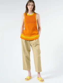 New YMC - Earth Market Trouser in Sand Women Pants | Overalls & Jumpsuits