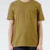 Outlet YMC - Earth Wild Ones Pocket Tee in Olive T-Shirts