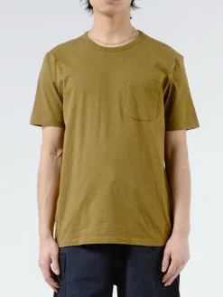 Outlet YMC - Earth Wild Ones Pocket Tee in Olive T-Shirts