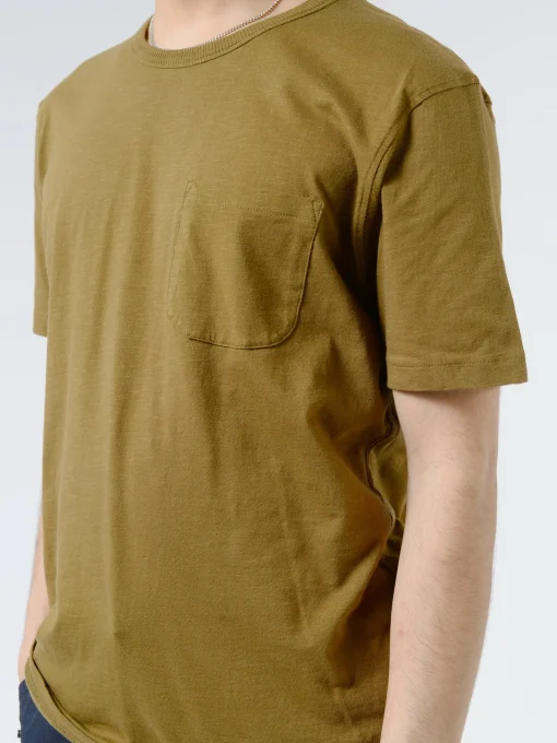 Outlet YMC - Earth Wild Ones Pocket Tee in Olive T-Shirts