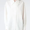 Outlet YMC - Lena Shirt in White Women Tops & Blouses | Button-Ups