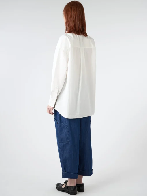 Outlet YMC - Lena Shirt in White Women Tops & Blouses | Button-Ups