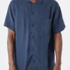 New YMC - Malick Shirt in Navy Button-Ups