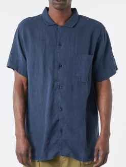 New YMC - Malick Shirt in Navy Button-Ups