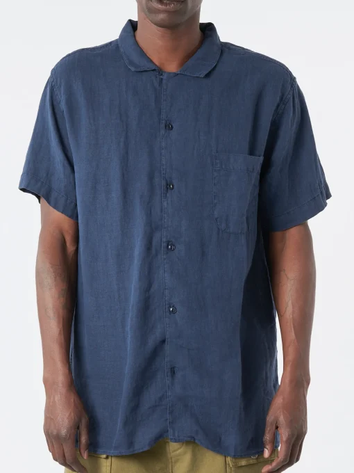 New YMC - Malick Shirt in Navy Button-Ups