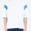 Hot YMC - Skate T-Shirt in White and Blue T-Shirts