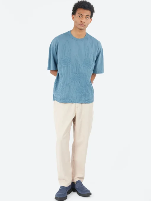 Best YMC - Triple T-Shirt in Blue Steel T-Shirts