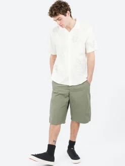 Hot YMC - Twisted Seam Short in Sage Green Shorts